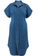 On The Go Denim Dress - La’Shays Large & Lovely Closet