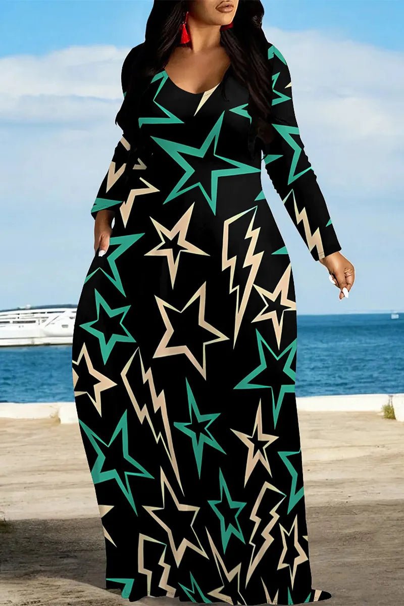 Star Struck Maxi Dress - La’Shays Large & Lovely Closet