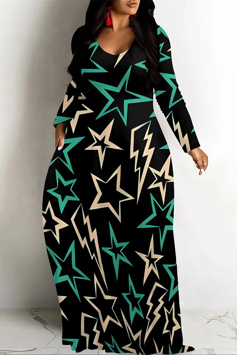 Star Struck Maxi Dress - La’Shays Large & Lovely Closet